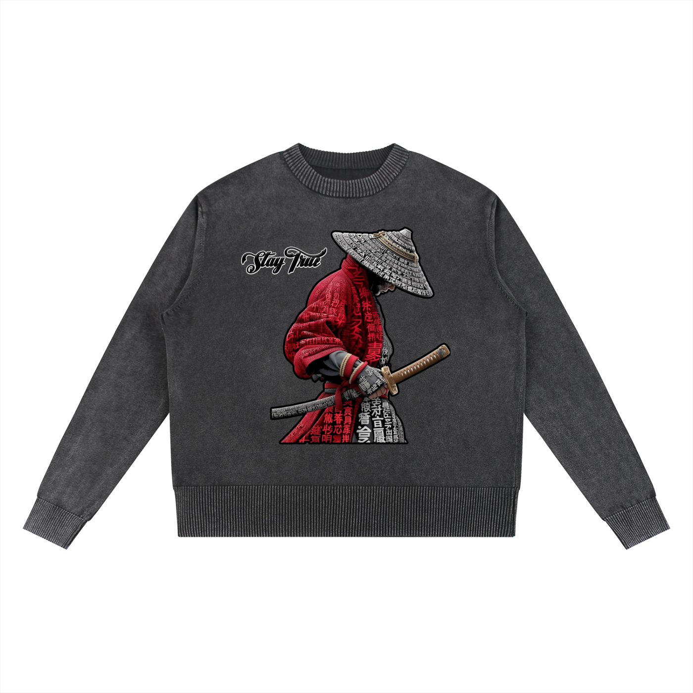 "The Shogun" Mineral Wash Oversized Sweater