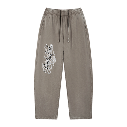 PYN™ x BKRP™ "Cut & Sew" Vintage Wash Loose Sweatpants