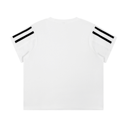 "Brooklyn Republic Essentials" Women's Varsity Stripe T-Shirt