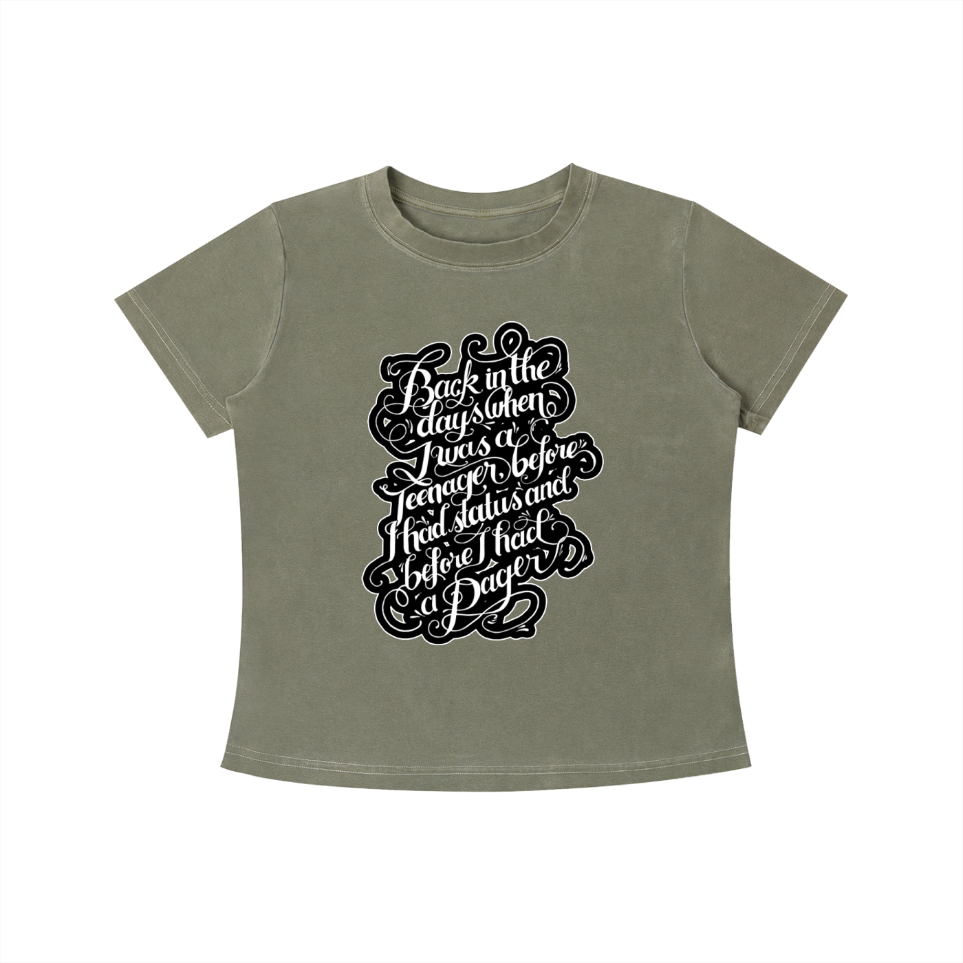 "Back in the Day" Vintage Wash Slim Fit T-shirt