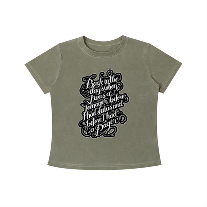 "Back in the Day" Vintage Wash Slim Fit T-shirt