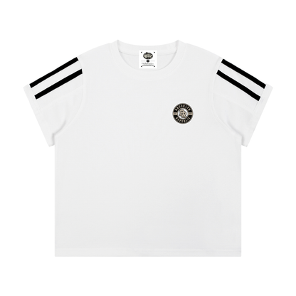 "Brooklyn Republic Essentials" Women's Varsity Stripe T-Shirt