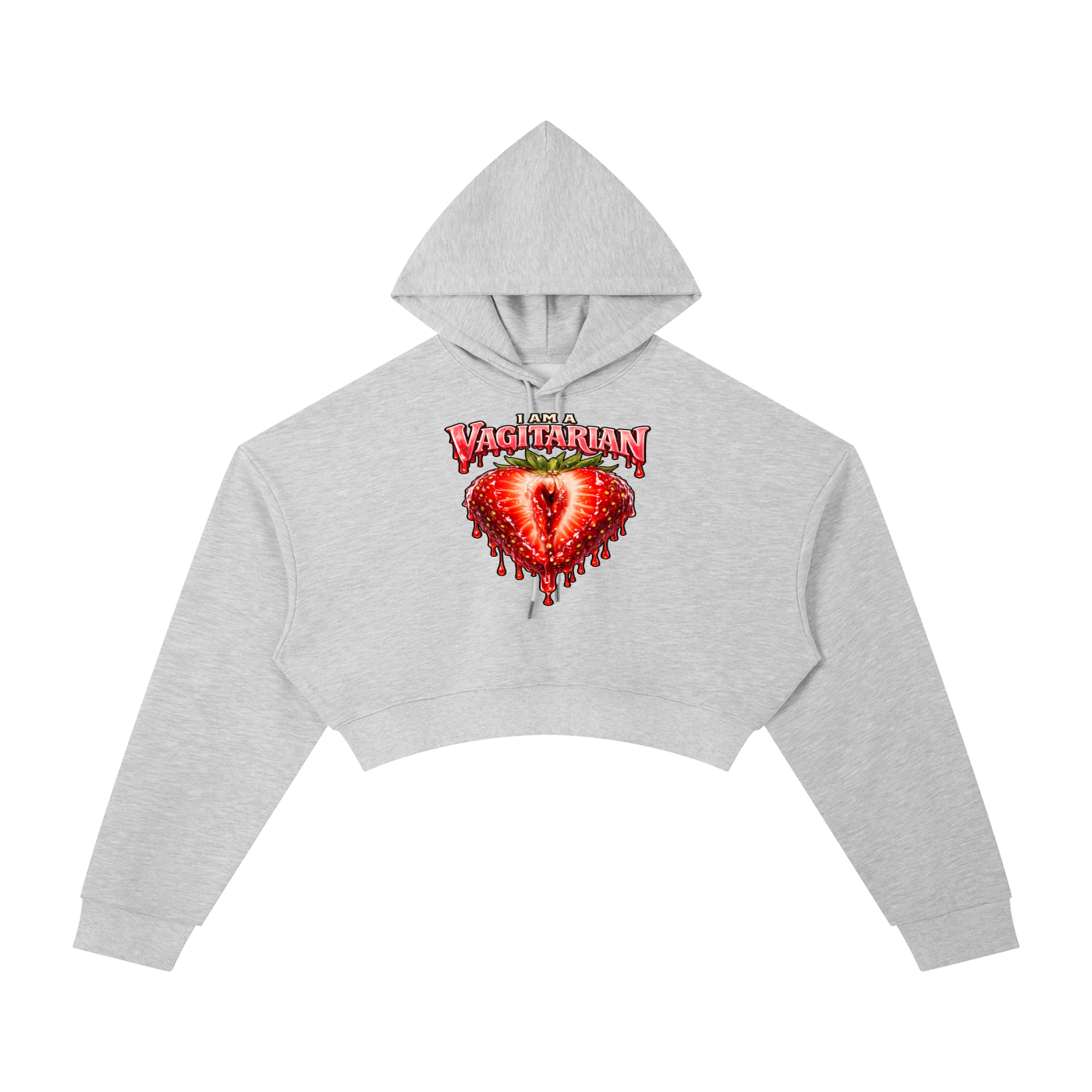 “Vagetarian” Essential Cropped Hoodie