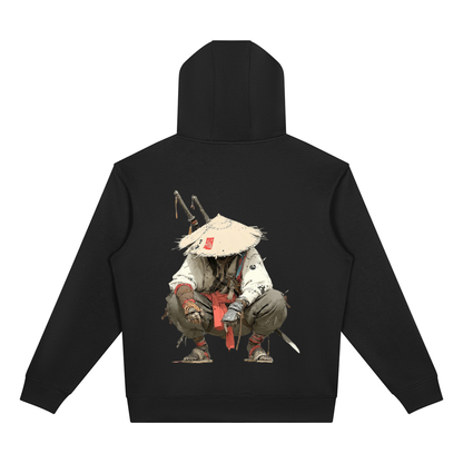 "Bushidokan" Drop Shoulder Full Zip Hoodie