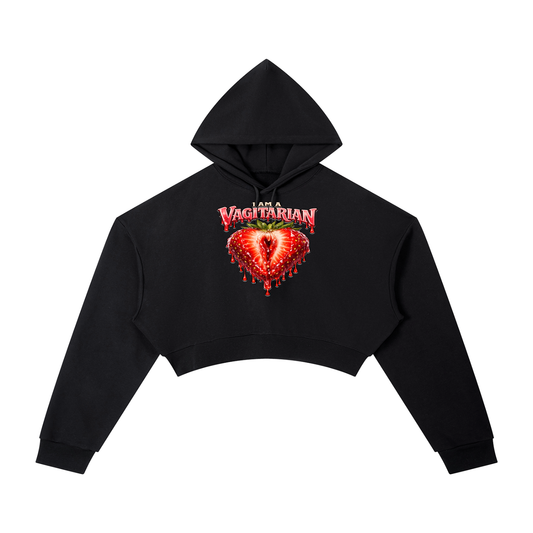 “Vagetarian” Essential Cropped Hoodie