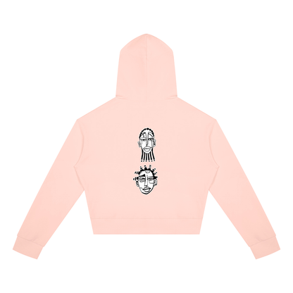 "Nappily Ever After" Women's Crop Full Zip Hoodie