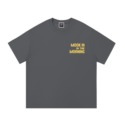 PYN™ "Mook in the Morning" Embroidered Cotton T-Shirt