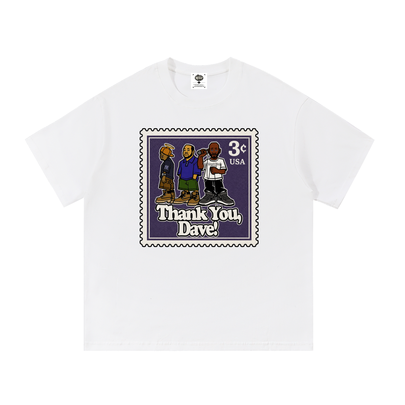 "Thank you, Dave" Postal Stamp Cotton T-Shirt