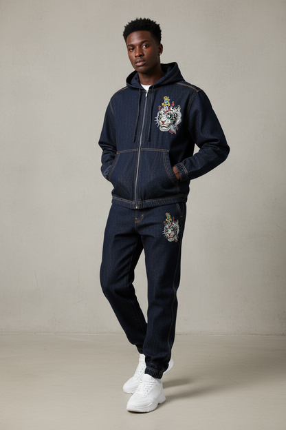 Brooklyn Zoo™ "Ed Hard-ly" Vintage Wash Denim Fallback Set