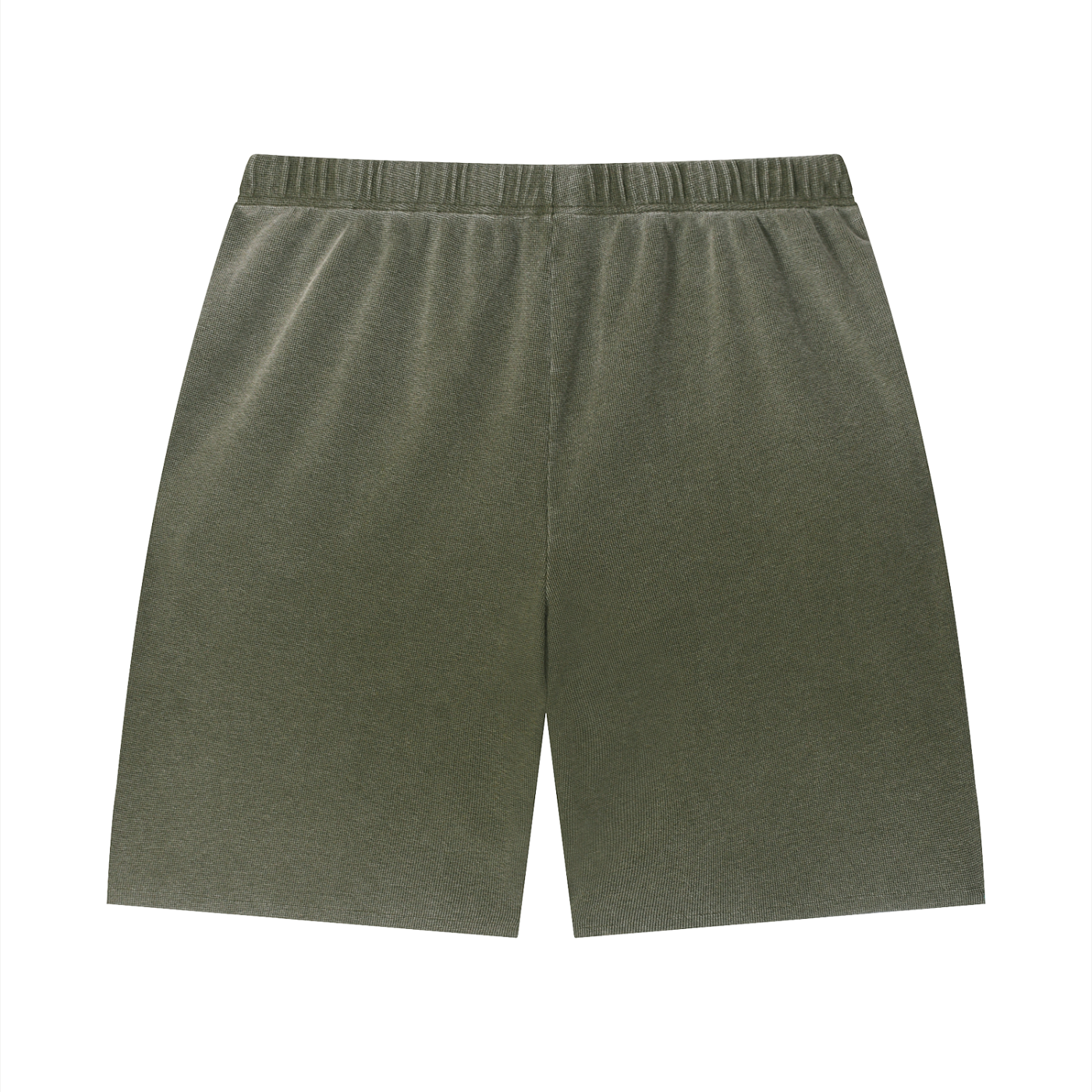 PYN™ x BKRP™ "PYN"  Vintage Wash Sunfade Waffle Raw Hem Shorts