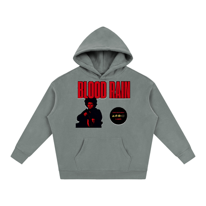 "Blood Rain" Oversize Fleeced Hoodie