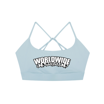 "Worldwide Underground" Criss Cross Yoga Sports Bra