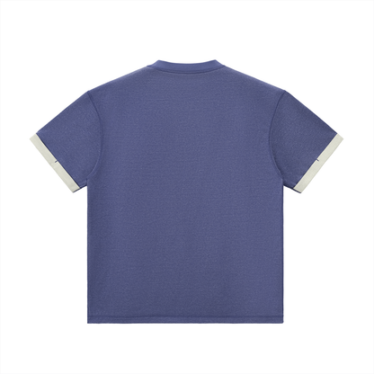 "Buhloone Mindstate" Contrast Cuff Cuffed T-Shirt