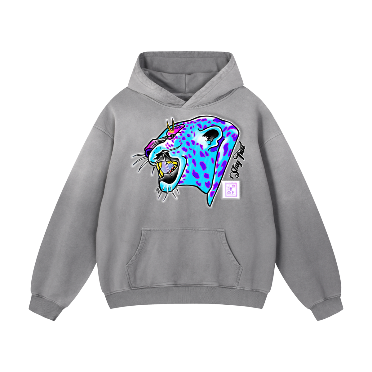 Brooklyn Zoo™ "Maneater" Heavyweight Sunfade Oversized Hoodie