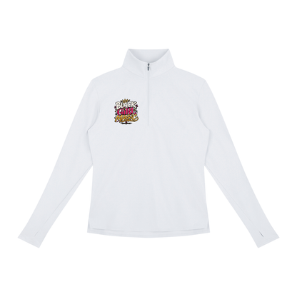 "Black Girl Magic" Women's Quarter-Zip Yoga Pullover
