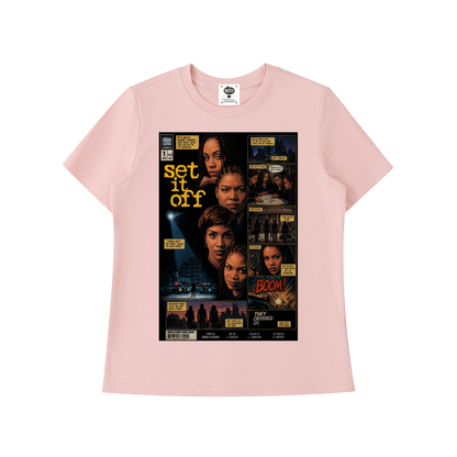 "Set It Off" Women's Standard Shoulder T-Shirt