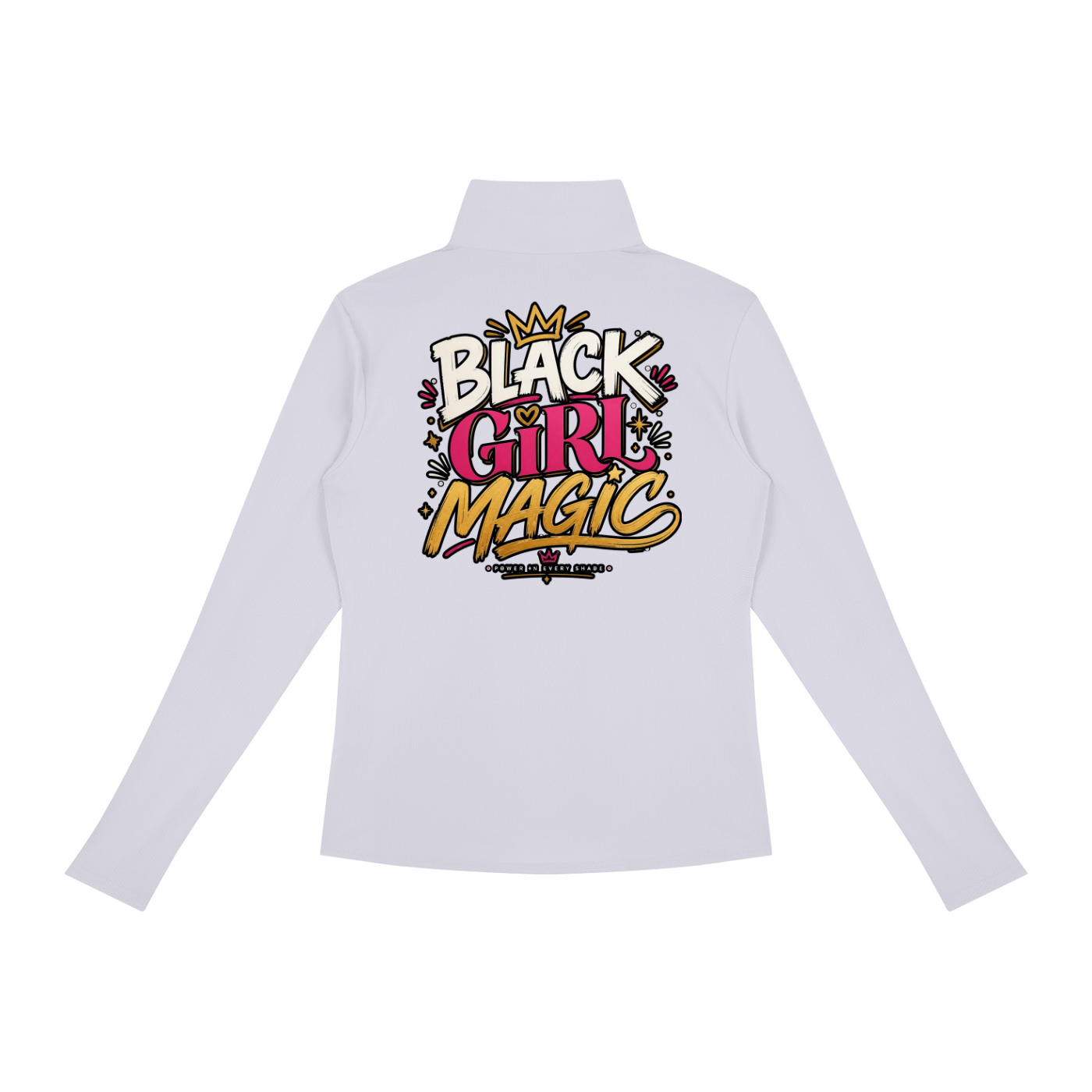 "Black Girl Magic" Women's Quarter-Zip Yoga Pullover