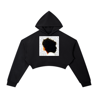"Worldwide Underground" Essential Cropped Hoodie