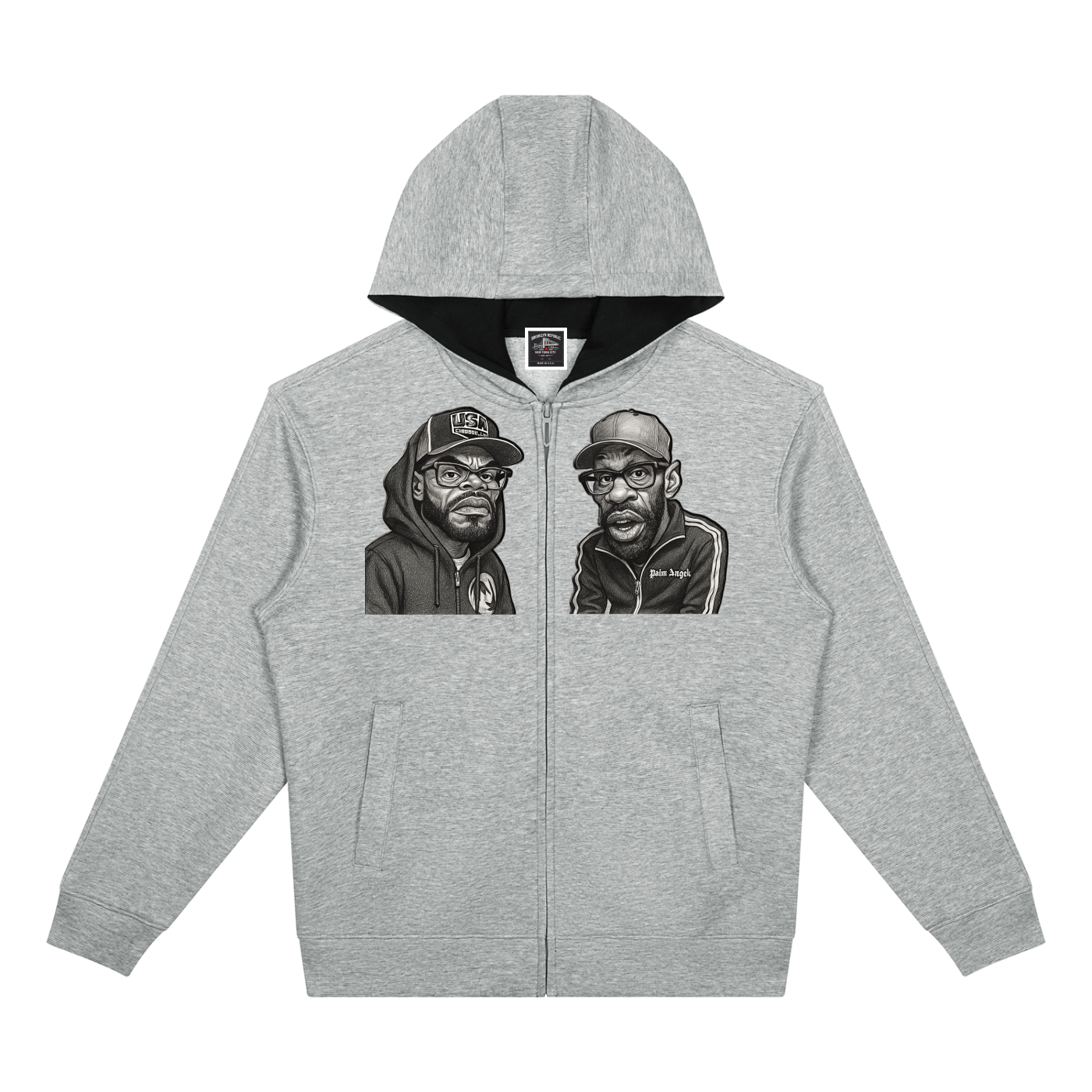 "How High" Drop Shoulder Full Zip Hoodie