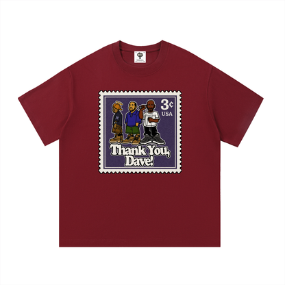 "Thank you, Dave" Postal Stamp Cotton T-Shirt