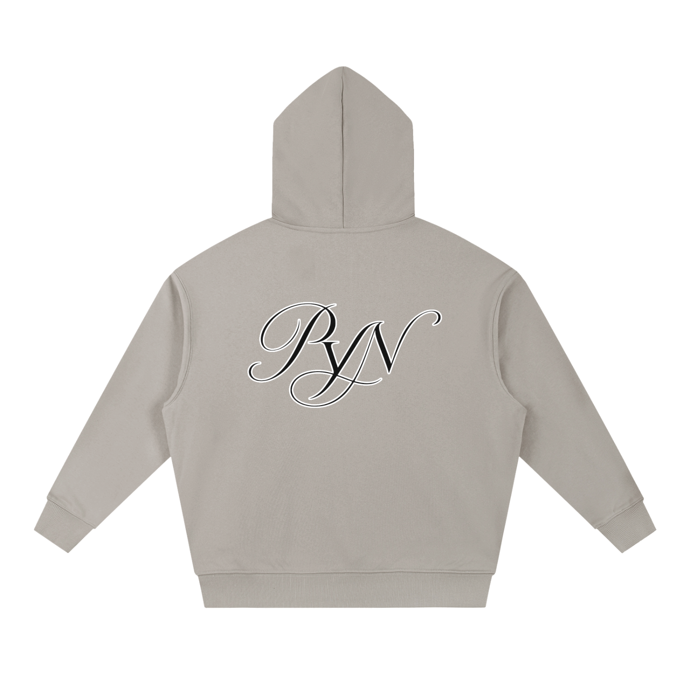 PYN™ x BKRP™ "Cut & Sew" Essential Boxy Heavyweight Drop-Shoulder Hoodie