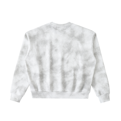 "BELLY" Dirty Washed Boxy Fleeced Sweatshirt