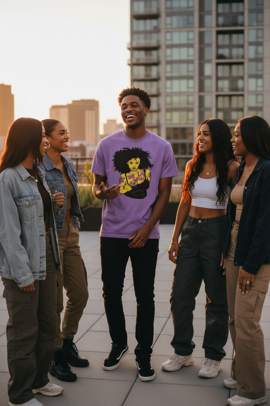 "Daisy Age" Vintage Washed Oversized Cotton T-Shirt