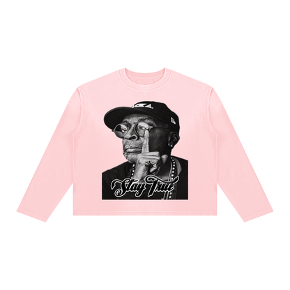 "SPIKE" Sunfade Boxy Long Sleeve T-Shirt
