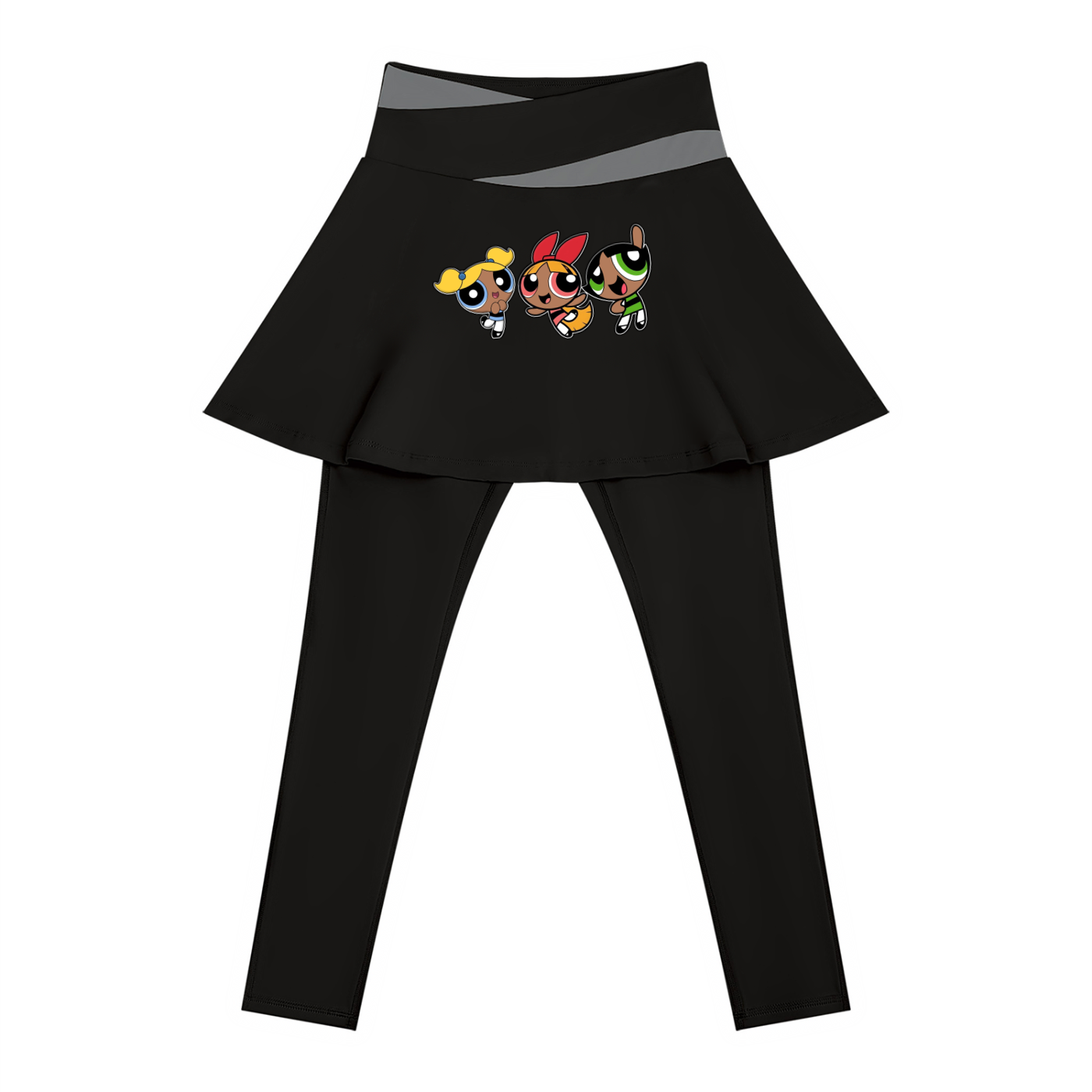Body by Brie "Powerpuff Girls" Women's Paneled High-Waisted Yoga Set