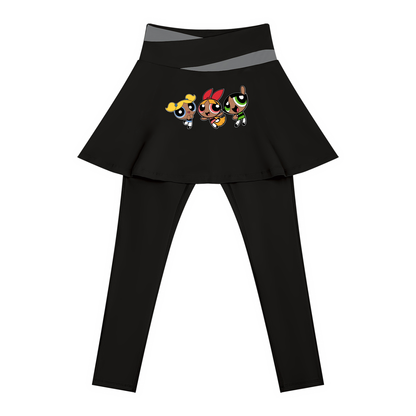 Body by Brie "Powerpuff Girls" Women's Paneled High-Waisted Yoga Set
