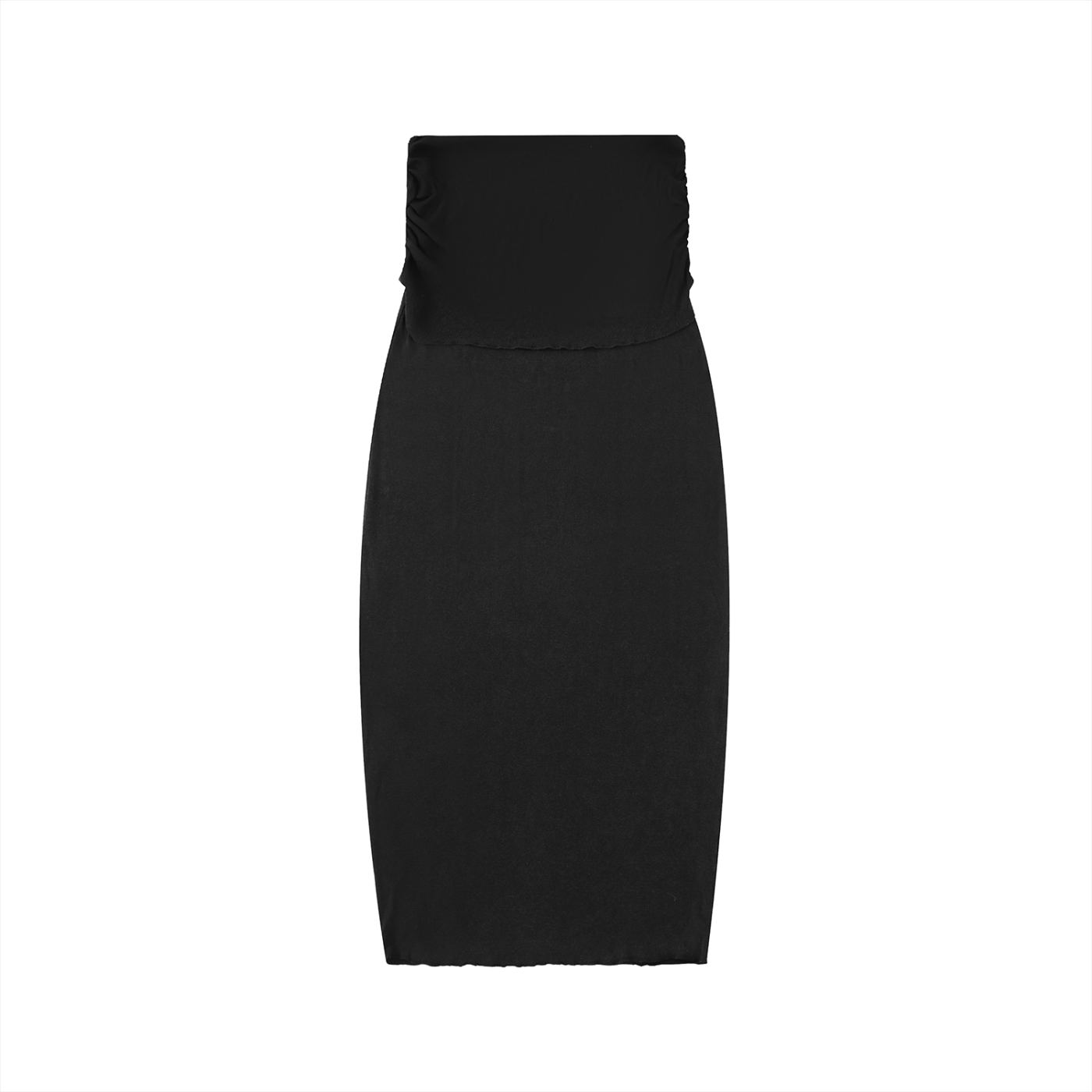 Women's Dyed Washed Straight Hip-Hugging Slim Maxi Skirt