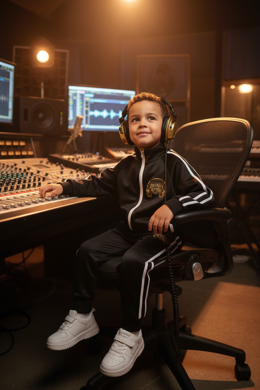 Brooklyn Republic Essentials™  "Beats" Kids’ Contrast Tape Coach Jacket