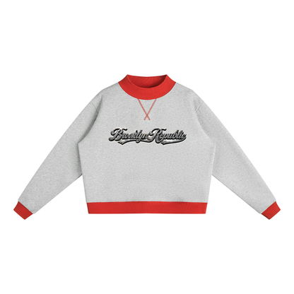 Brooklyn Republic Essentials™ Women’s Mock Neck Crewneck Sweatshirt