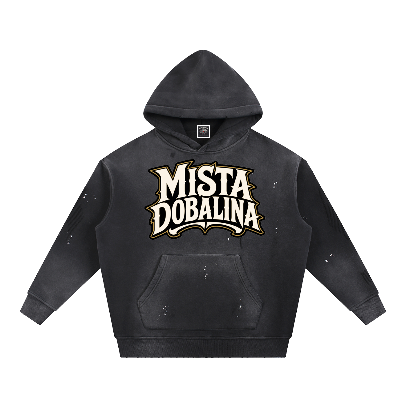 "Mista Dobalina" Vintage Washed Frayed Fleece Hoodie