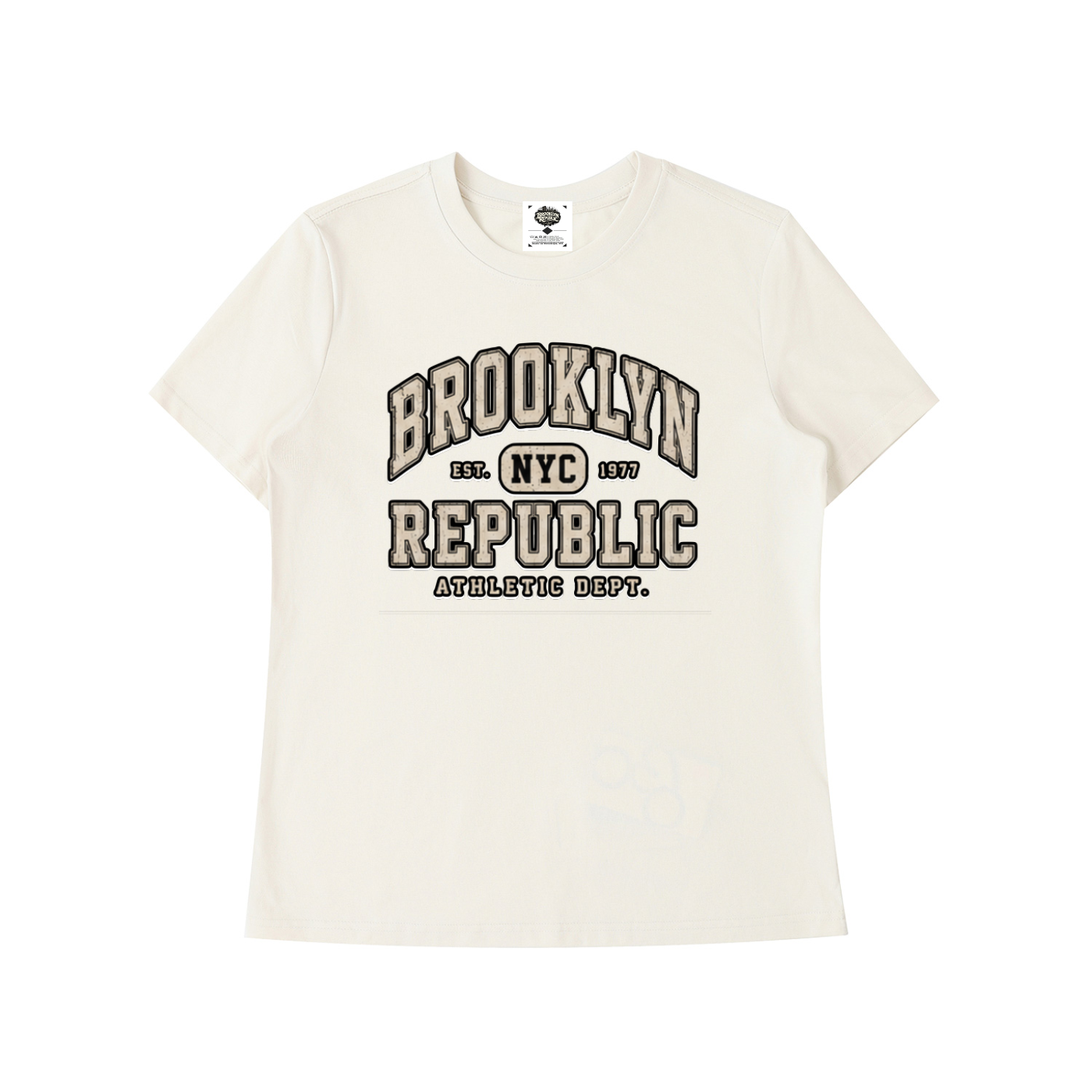 "Brooklyn Republic Essentials"  Essential Standard Shoulder T-Shirt