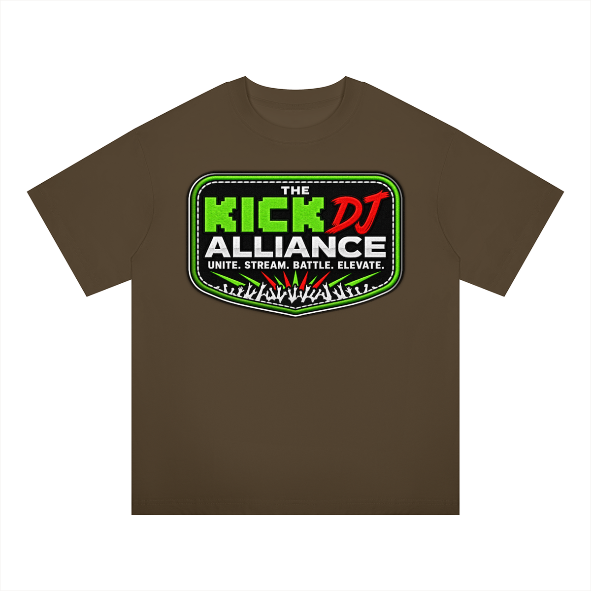 "KICK DJ Alliance" Oversized Drop Shoulder T-Shirt