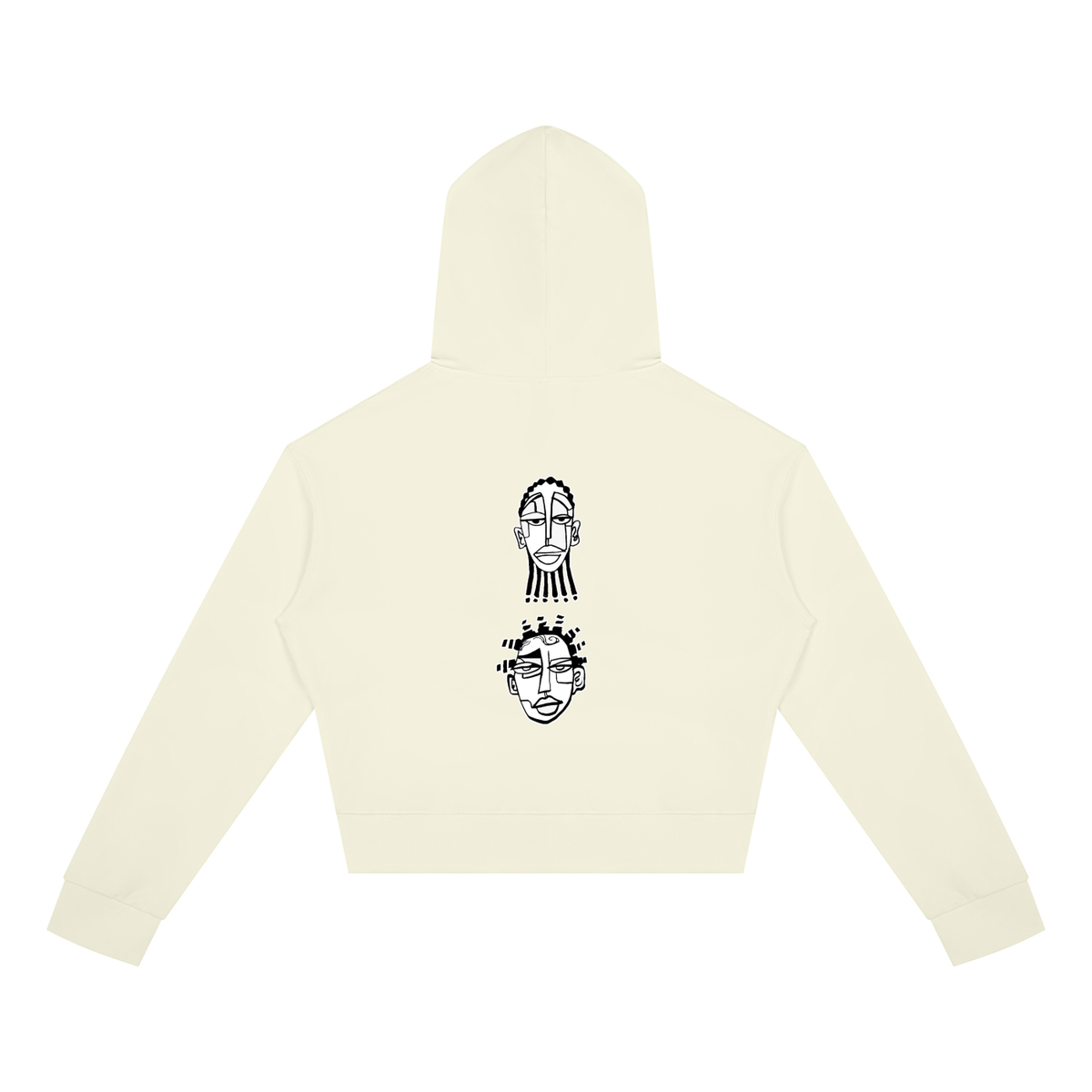 "Nappily Ever After" Women's Crop Full Zip Hoodie