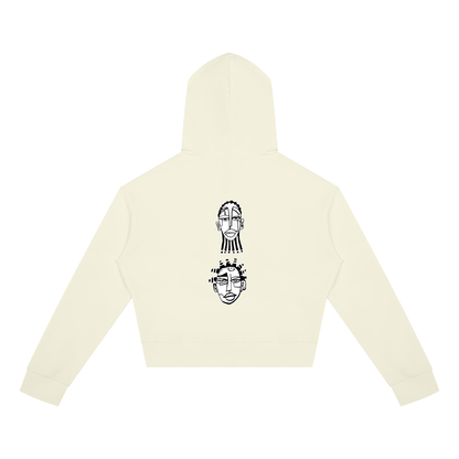 "Nappily Ever After" Women's Crop Full Zip Hoodie