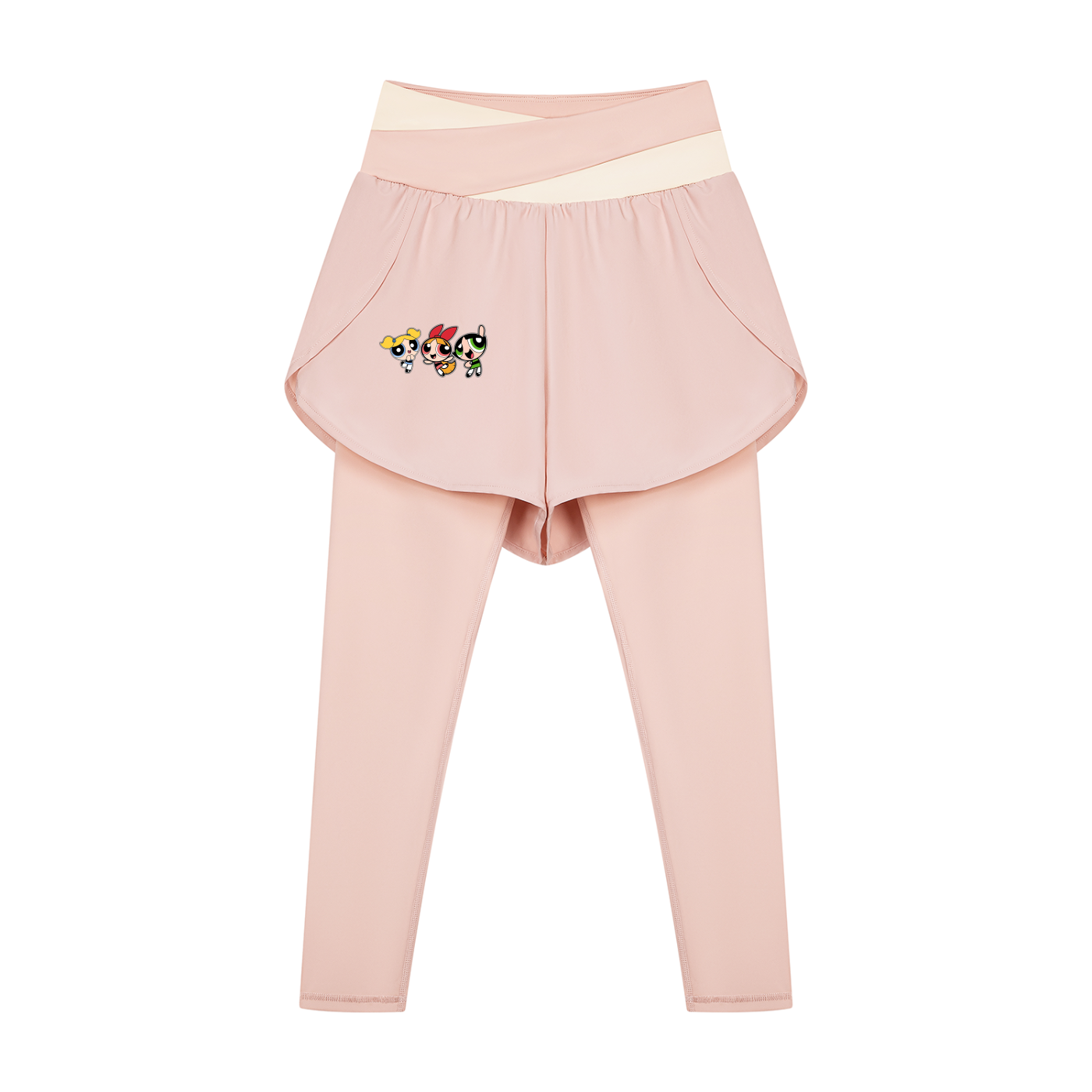 Body by Brie "Powerpuff Girls" Women's Paneled High-Waisted Yoga Set