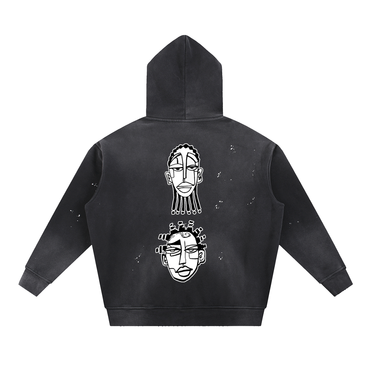 "Nappily Ever After" Vintage Washed Frayed Fleece Hoodie