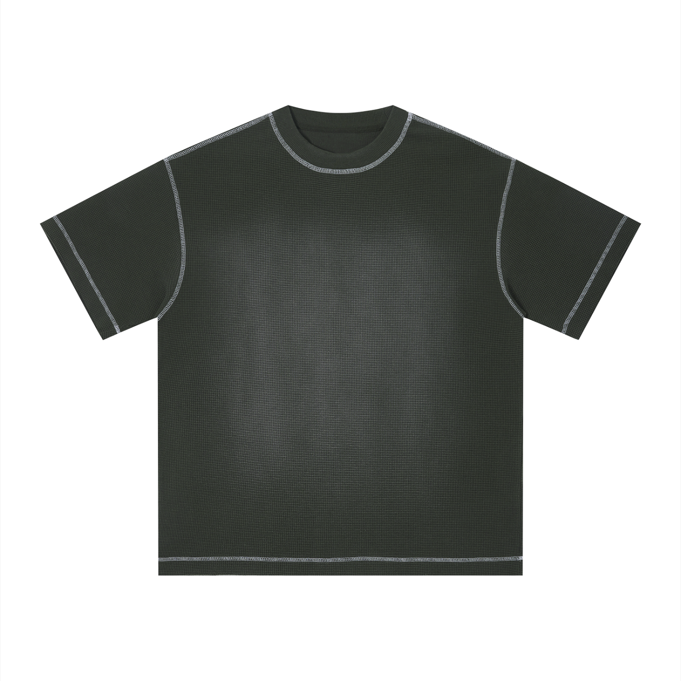 "Brooklyn Republic Essentials" Sunfade Waffle Boxy T-Shirt