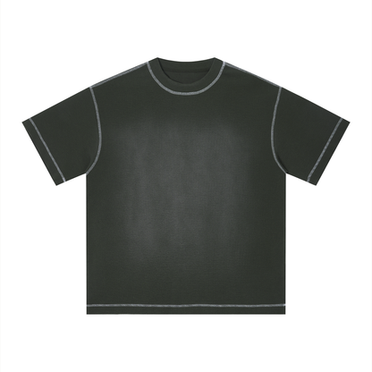 "Brooklyn Republic Essentials" Sunfade Waffle Boxy T-Shirt