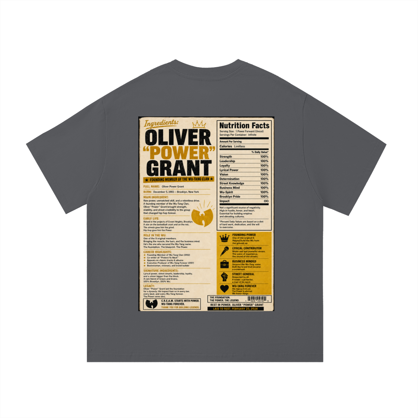 "Rest In Power" Cotton T-Shirt