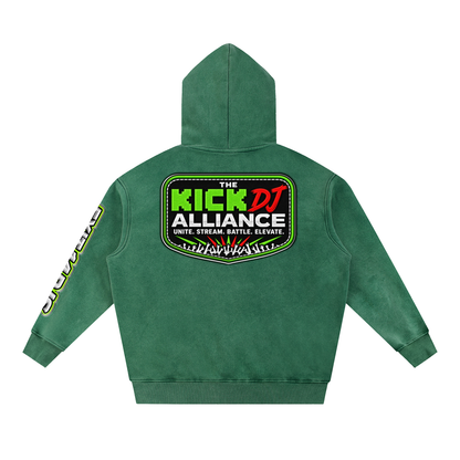 KDA™ "Exit 14" Snow Wash Fleece Oversize Hoodie