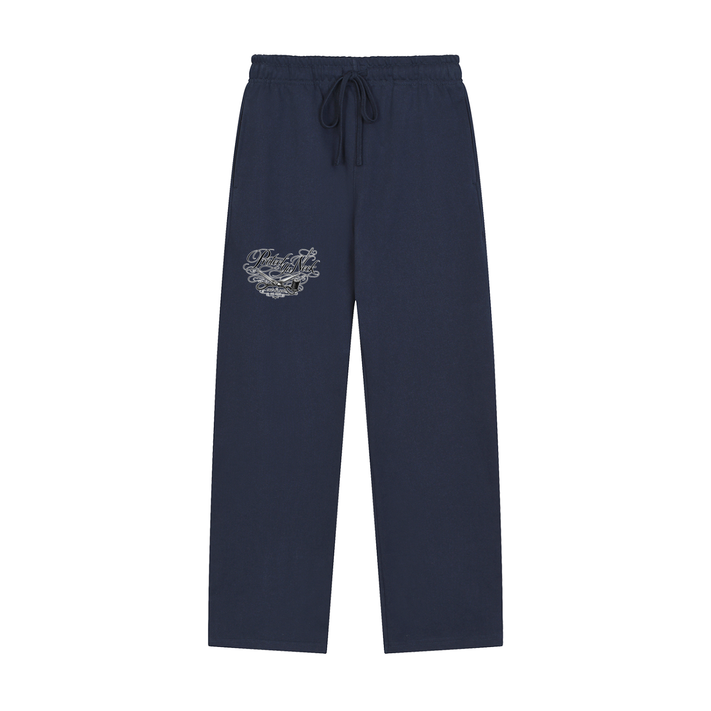 PYN™ x BKRP™ "Cut & Sew" Solid Color Straight-Leg Sweatpants