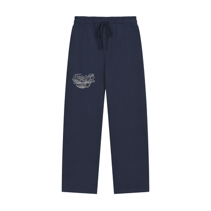 PYN™ x BKRP™ "Cut & Sew" Solid Color Straight-Leg Sweatpants