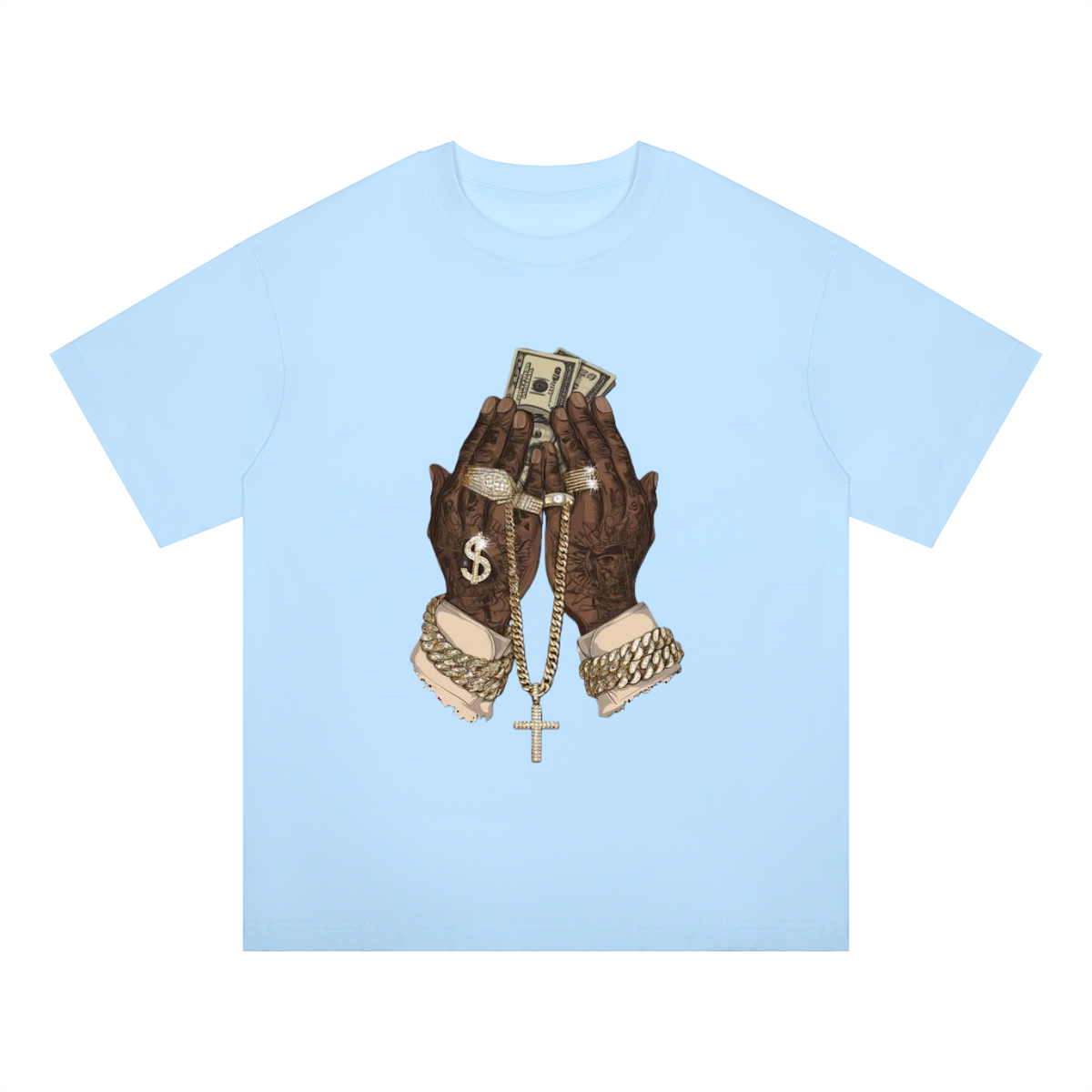 "In God We Trust/Lust" Oversized Drop Shoulder T-Shirt