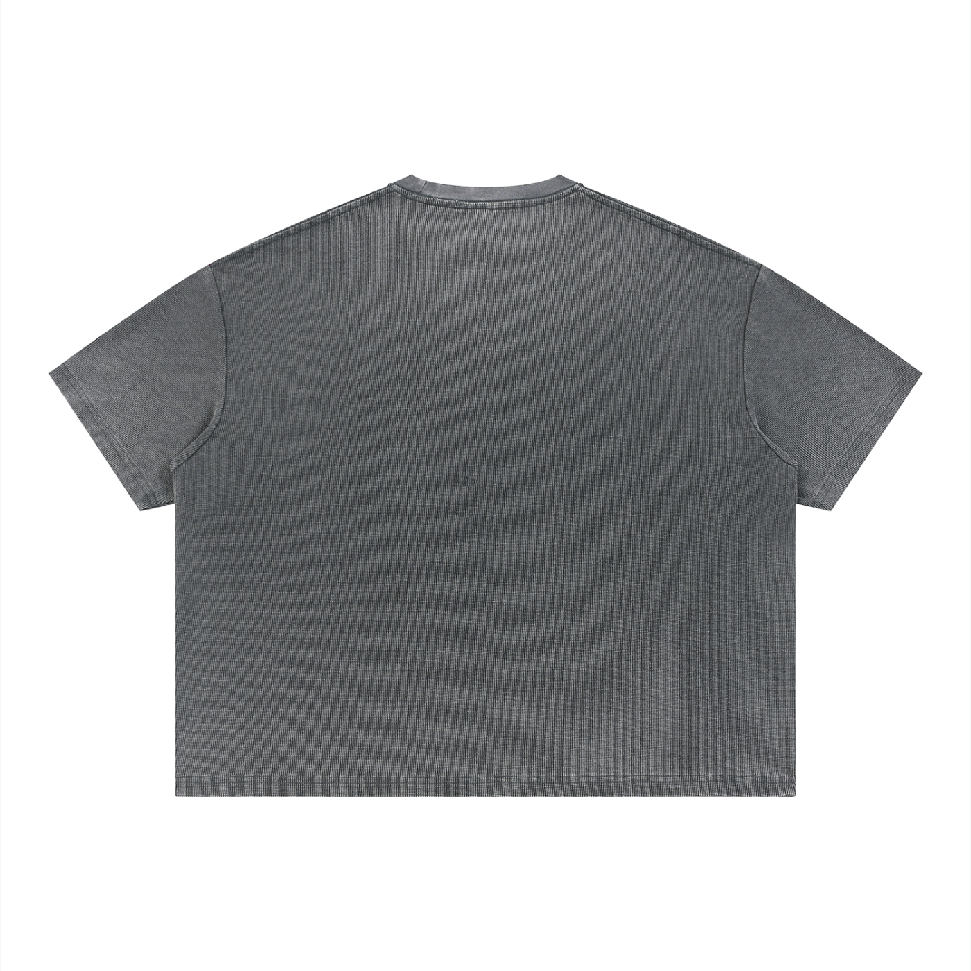 "Brooklyn Republic Essentials" Vintage Wash Sunfade Boxy Waffle T-Shirt