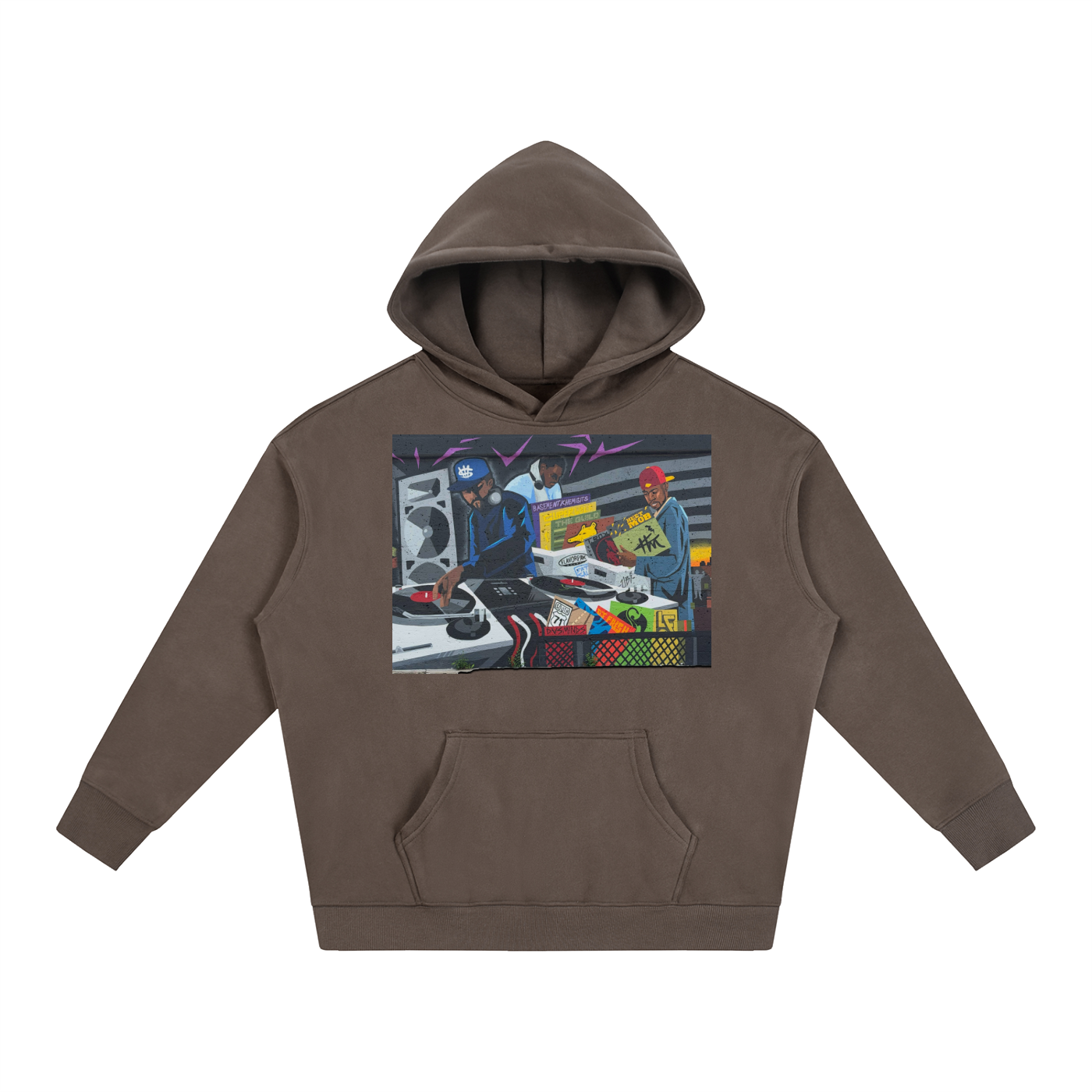 "CHUGHES 4 EVA" Oversize Fleeced Hoodie