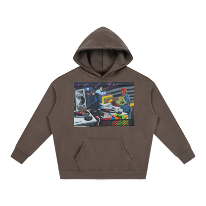 "CHUGHES 4 EVA" Oversize Fleeced Hoodie